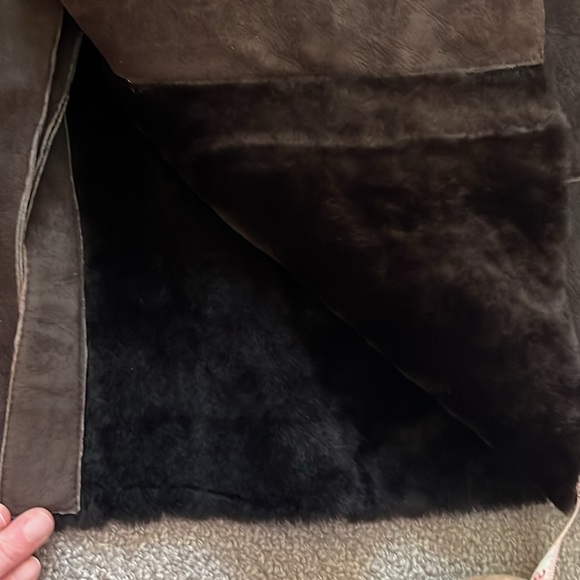 Vintage Cole Haan Country Brown Leather and Fur Coat Men’s Size Large - Picture 16 of 16